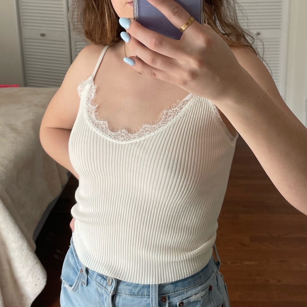 White Lace Tank top